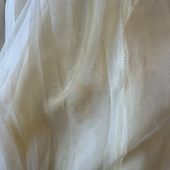 VTG Betty Lane Original 1950s Butter Yellow Cupcake Party Dress Rockabilly Pinup - Picture 6 of 15